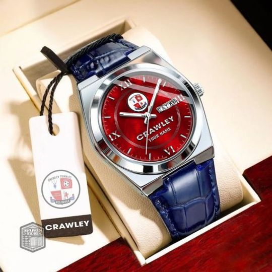 Crawley Town FC Custom Name New Version Signature Watch