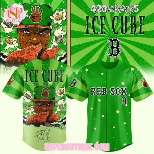 Boston Red Sox x Ice Cube Tour 2026 Green Jersey