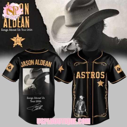 Houston Astros x Jason Aldean Tour 2026 Black Jersey