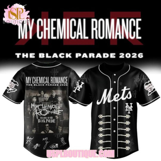 New York Mets x My Chemical Romance The Black Parade 2026 New Design Jersey
