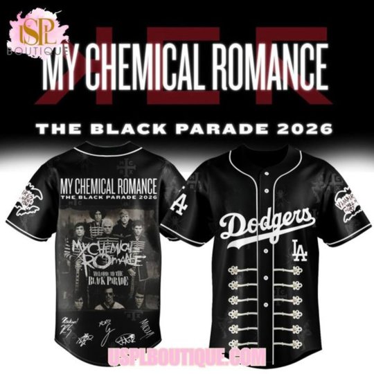 Los Angeles Dodgers x My Chemical Romance The Black Parade 2026 New Design Jersey