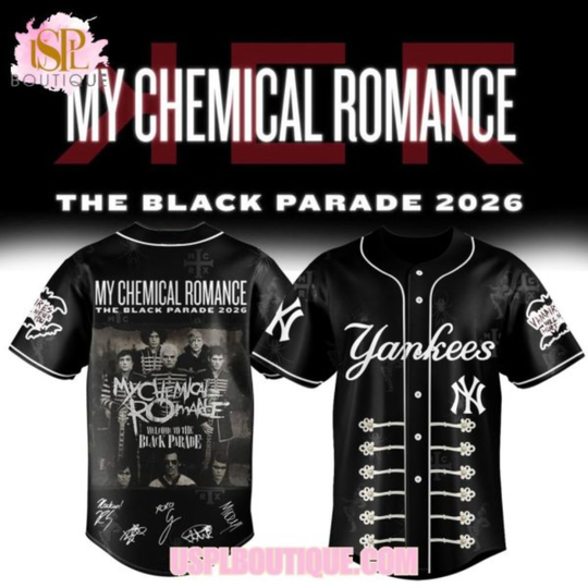 New York Yankees x My Chemical Romance The Black Parade 2026 New Design Jersey
