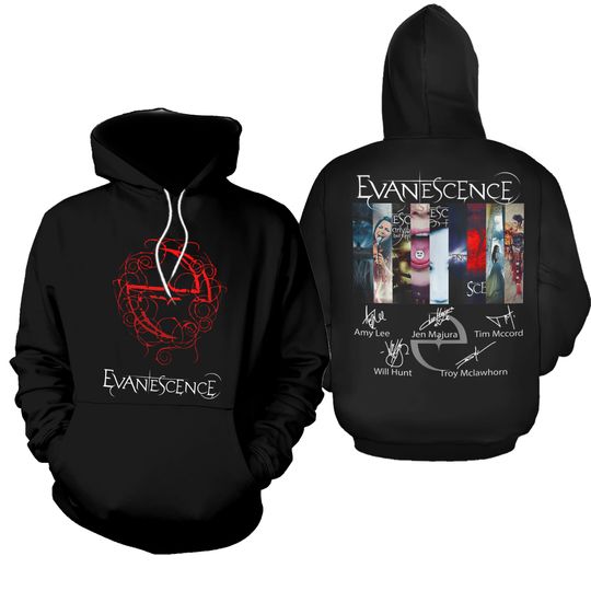 Evanescence US & UK 2026 World Tour Hoodie 3D