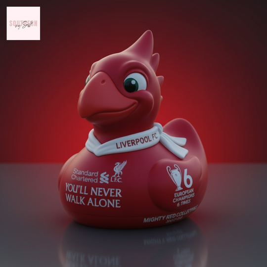 Liverpool FC Mighty Red 6-Time European Champions Rubber Duck