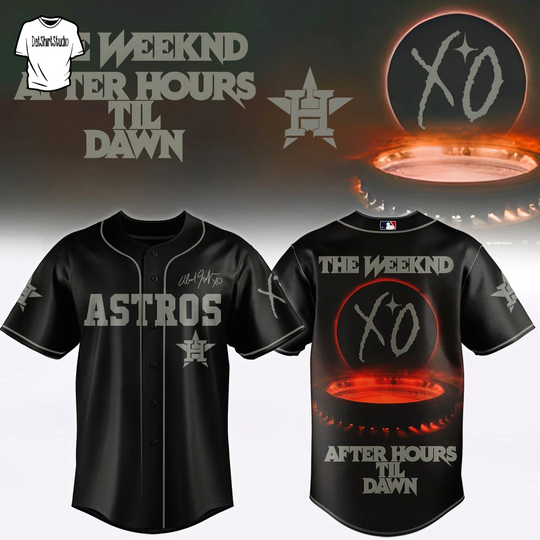Houston Astros x Weeknds After Hours Til Dawn Tour Edition Baseball Jersey