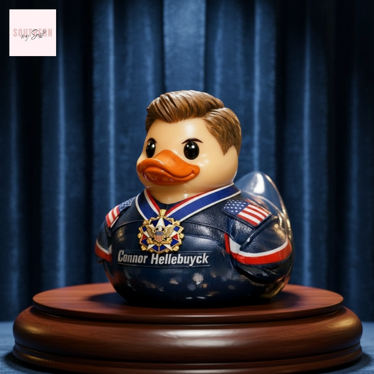 Connor Hellebuyck Goalie Collectible Rubber Duck