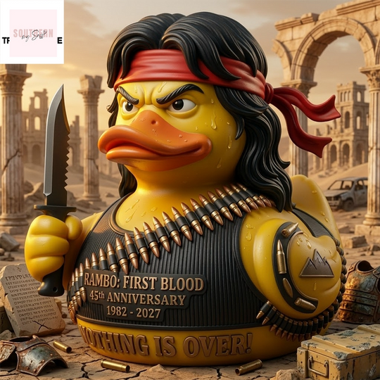 Rambo First Blood 45Th Anniversary Rubber Duck