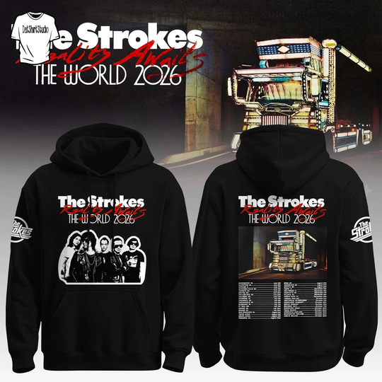 The Strokes Reality Awaits The World Tour 2026 Edition For Fan Hoodie
