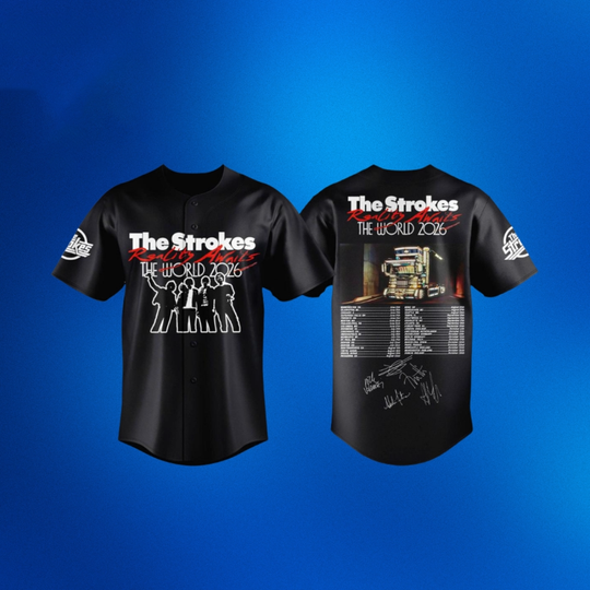 The Strokes Reality Awaits Tour 2026 Baseball Jersey