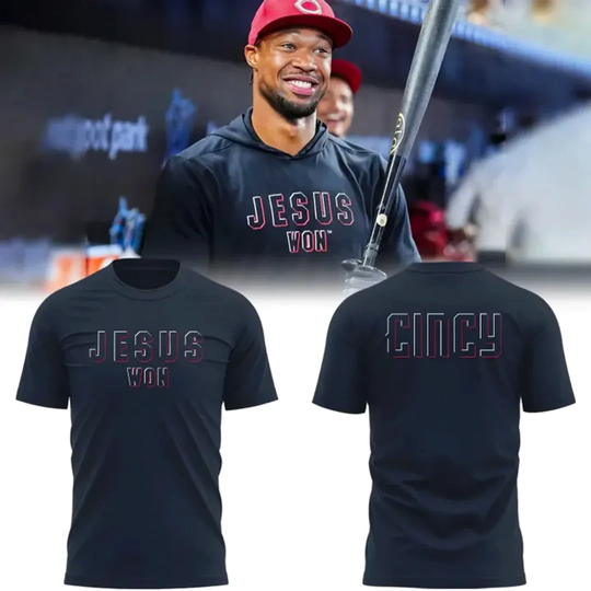 Cincinnati Reds Jesus Won Edition T-Shirt