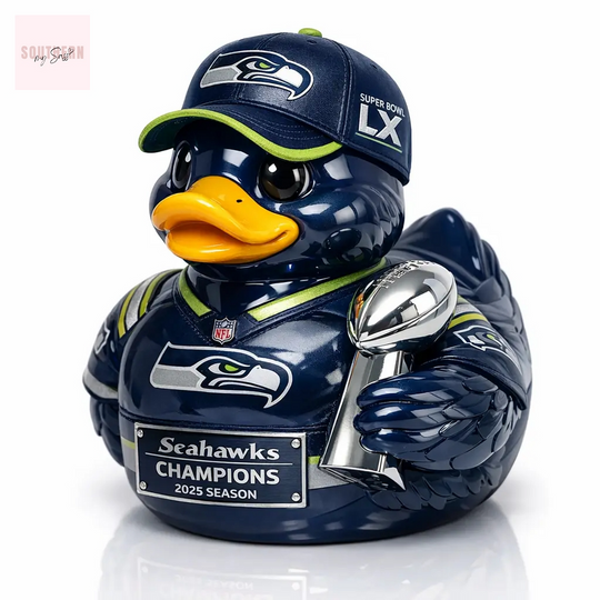 Seattle Seahawks Super Bowl LX Champions Commemorative Rubber Duck