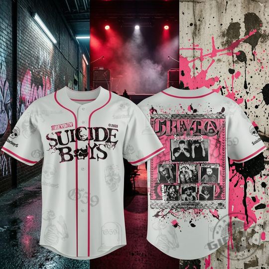 Suicideboy greyday 2026 north american tour white pink jersey