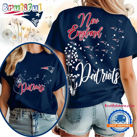 New England Patriots football Dandelion Flower Unisex 3D Shirt