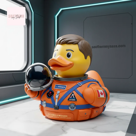 Artemis II Mission J. Hansen Astronaut Rubber Duck