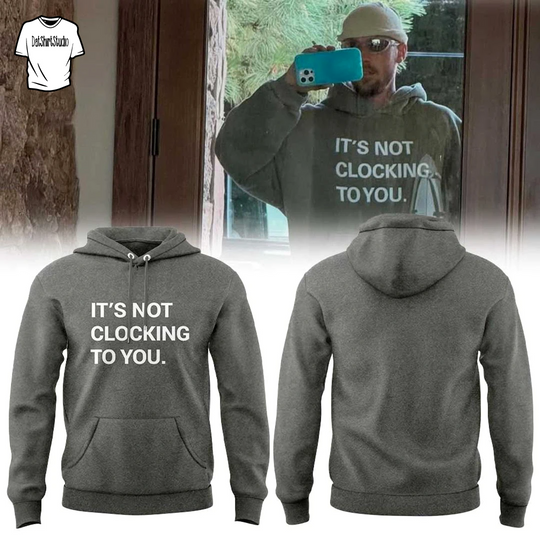 Justin Bieber It’s Not Clocking to You Limited Edition Gray Hoodie