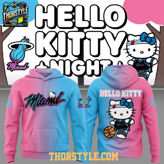 Miami Heat Hello Kitty 2026 Night Celebration Hoodie