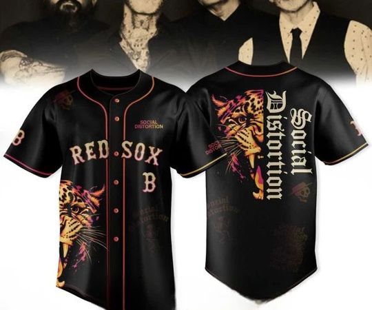 Red Sox x Social Distortion 2026 Black Jersey