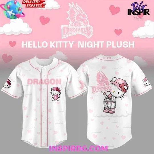 Discover Dragons Hello Kitty Night 2025 Baseball Jersey