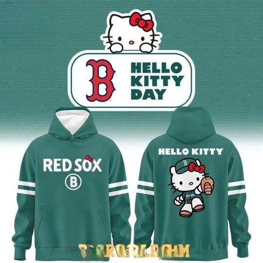 Red Sox x Hello Kitty 2026 Night Classic Green Hoodie Shirts