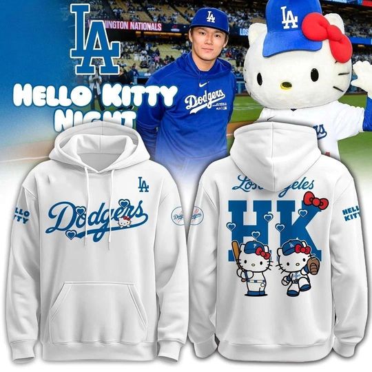 Discover Dodgers x Hello Kitty Night 2026 Edition Hoodie