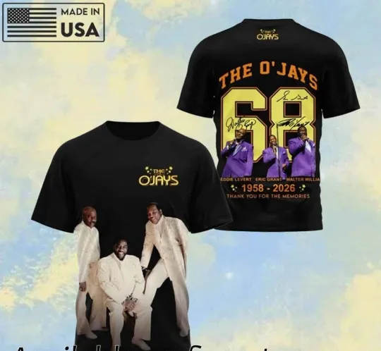 Discover The Ojays 1958 2026 Farewell Tour 3D T-Shirt