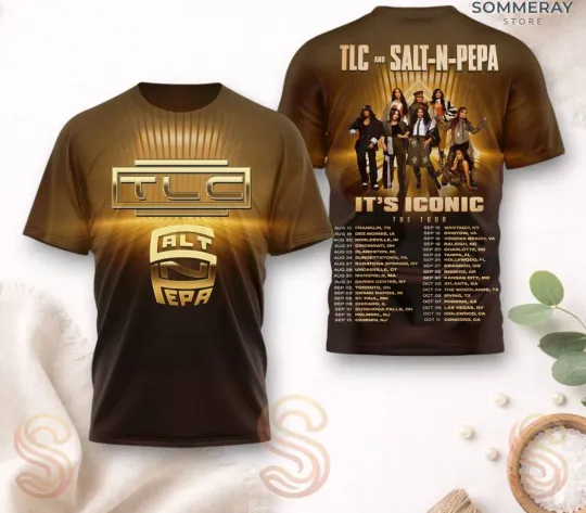 Discover TLC Salt-n-Pepa It’s Iconic Tour 2026 AOP T-Shirt