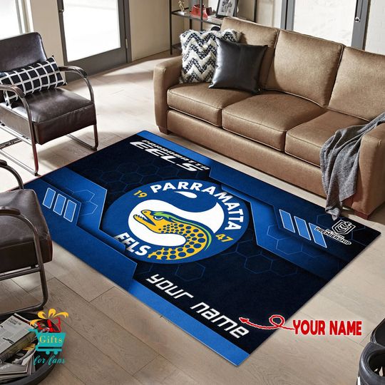 Discover Parramatta Eels Custom Name New Edition Floor Rug