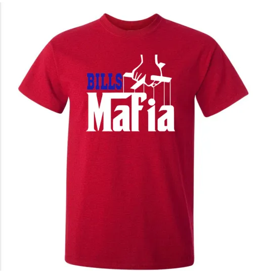 Discover Buffalo Bills Mafia T-shirt Puppet Master Parody Godfather Mob Boss