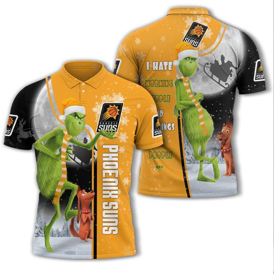 Discover Phoenix Sunss Yellow Black The funny character Ugly Christmas Polo Shirt