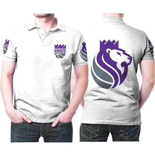 Discover Sacramento Kingss White Classic Mascot For Fans Polo Shirt