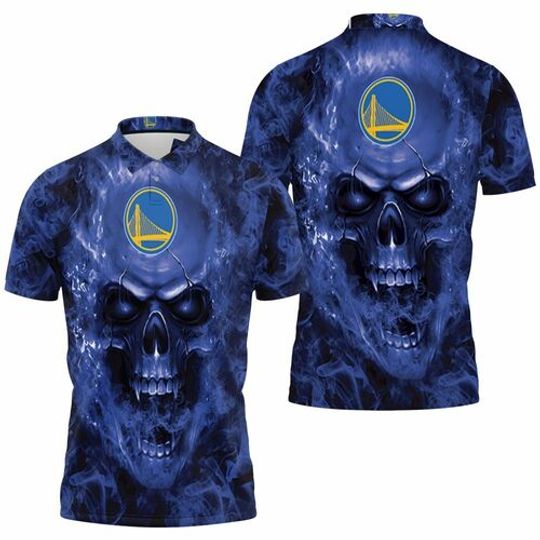 Discover NBA Golden State Warriors Skull Polo Shirt