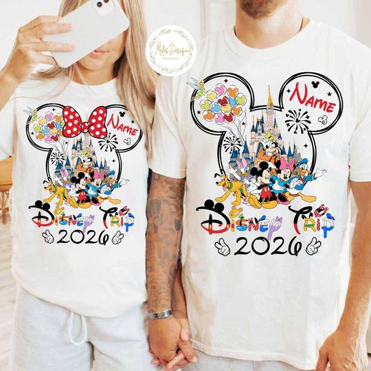 Discover Personalized Disney 2026 Shirt, Family Disney Trip Shirts, Disneyworld Outfit, Mickey And Friends Shirt, Disney Vacation Tee, Disneyland Tee