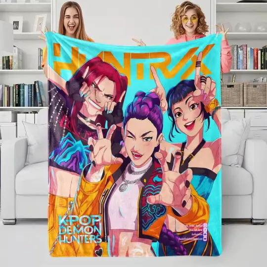 Discover Dark Kpop Demon Fantasy Fleece Blanket