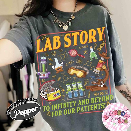 Discover Disney Pixar Toy Story Lab Week 2026 shirt, To Infinity and Beyond For Our Patients Tee, Lab Story Medical Lab Science Top, Laboratory Gifts
