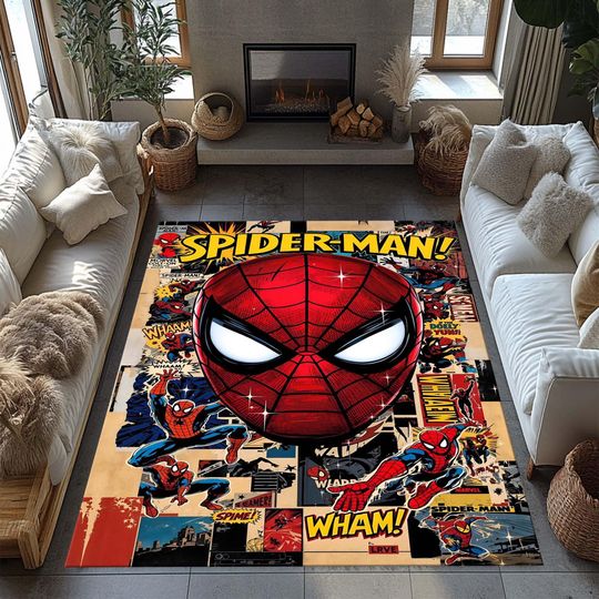 Discover Amazing Spider Man Rug, Spiderman Rug, Avenger Rug, Super Hero Rug, Kids Room Rug, Xmas Gift Rug, Floor Rug, Non Slip Rug, Rugs