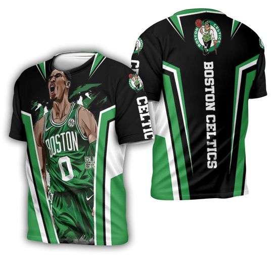 Discover NBA Boston Celtics Jayson Tatum Fan Art T-Shirt