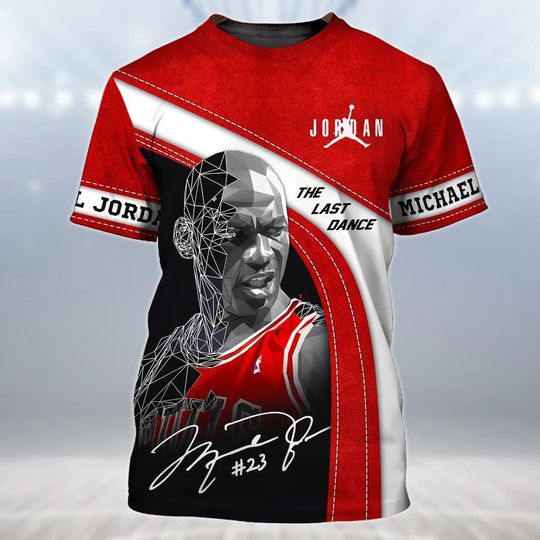 Discover NBA Chicago Bulls Michael Jordan #23 The Last Dance T-Shirt V12