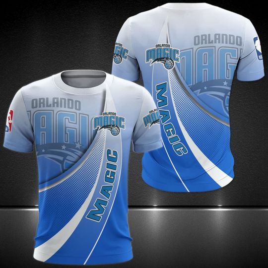 Orlando Magic Blues Gradient Curves T-Shirt