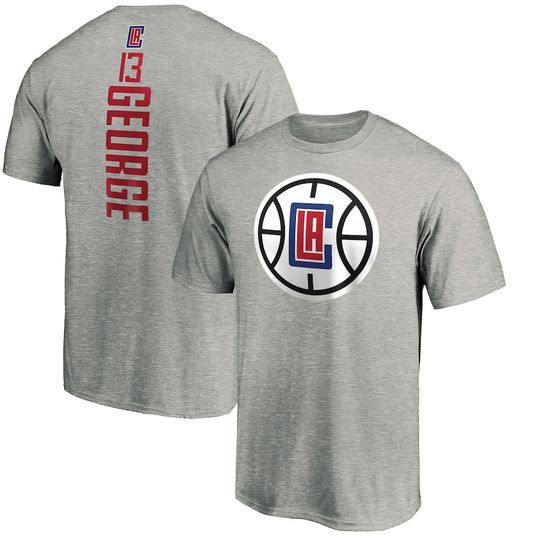 Discover NBA Los Angeles Clippers Custom Name Number Gray T-Shirt