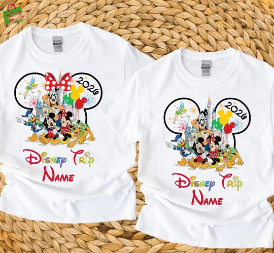 Personalized Tshirt, Disney Trip 2026 Tshirt, Family Vacation Tshirt, Disneyworld Shirt, Disney Squad Tee, Minnie Mickey Tee, Disneyland Tee