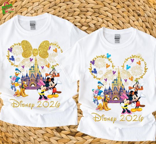Discover Disney 2026 Tshirt, Disneyland Trip gift, Donald Duck Tshirt, Disney Squad Shirt, Disneyworld Tee, Disney lover tee,Disney Magical World tee