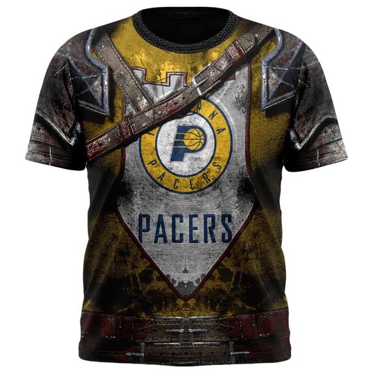 Discover NBA Indiana Pacers Custom Name Number Warrior T-Shirt