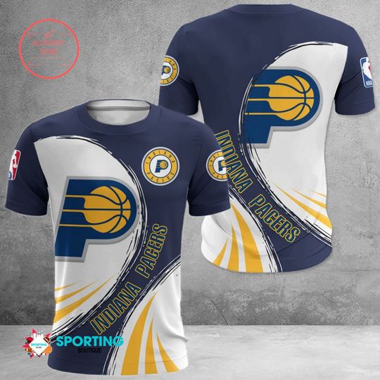 Discover NBA Indiana Pacers Blue White T-Shirt