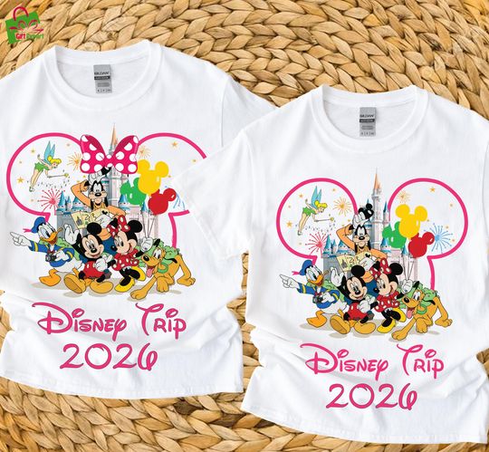 Discover Minnie Mickey Shirt, Disney Trip 2026 Tshirt, Disney Squad Tshirt, Disney Shirt, Disneyworld Tshirt, Disneyland Trip Tee,Family Matching Tee