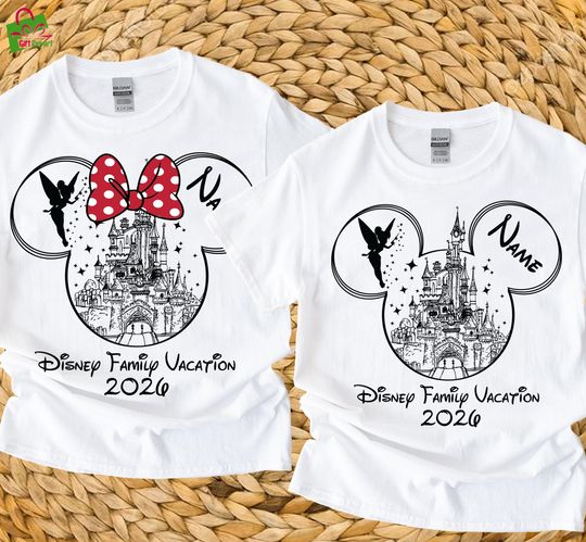 Personalized Disney Tshirt, Disney Family Vacation 2026 Tshirt, Disney Squad Tshirt, Minnie Mickey Shirt, Disney Tshirt, Disneyland Trip Tee