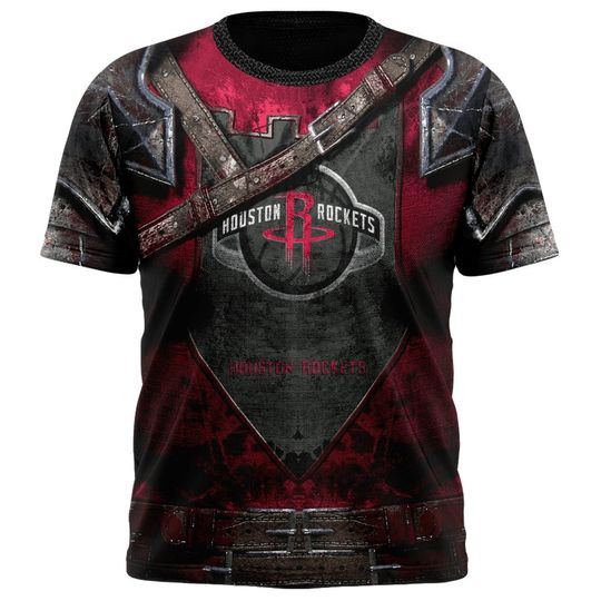 Discover NBA Houston Rockets Custom Name Number Warrior T-Shirt