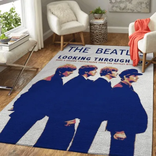 Discover The Beatles Band Members Looking Through Area Rug Living Room Rug Home Decor Flo