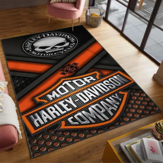 Discover Haarleyy Area Rug, Motorcycle Carpet, Haarleyy  Garage Lover Gift