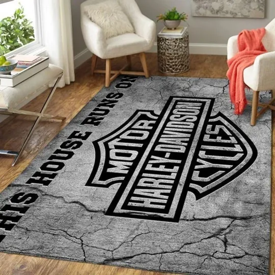 Discover Gift For Fans Motor Haarleyy Davidson Cycles Area Rug