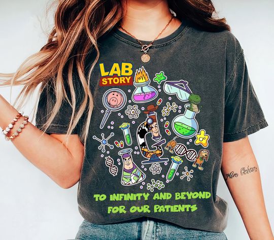 Discover Lab Story Shirt, Medical Laboratory Scientist Gift, To Infinity and Beyond For Our Patients Tee, Clinical Lab Tech, Med Lab Pro,Science Gift
